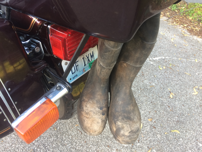 Yeah, it covers the brake light. But I’ll be leaving these boots on the job site now.